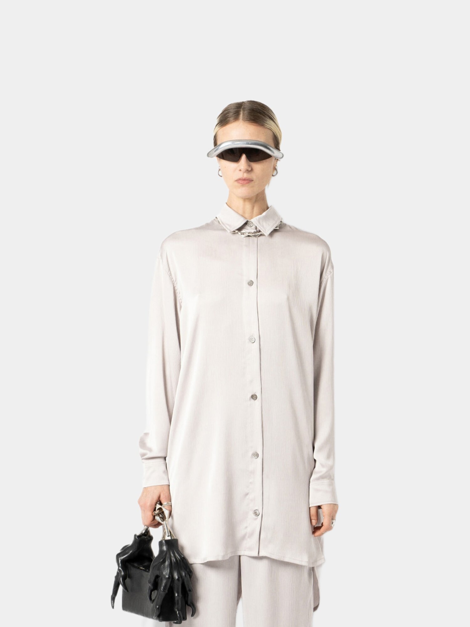 Рубашка Han Kjøbenhavn FLUID LONG SHIRT