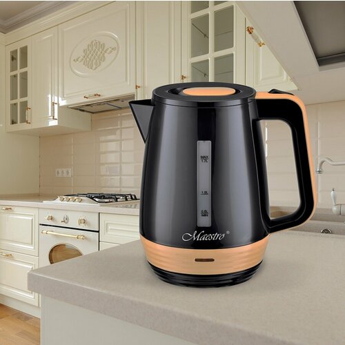 Электрический чайник Maestro MR-033-BLACK черный пластик 17 литра 229900₽