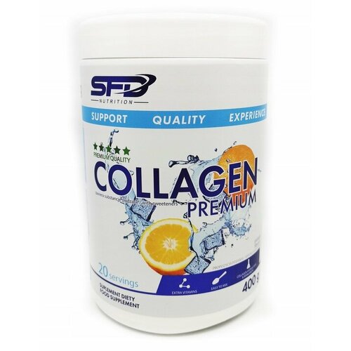 SFD, Collagen 400g MSM Boswellia Vit. D3 + C, 400г (Апельсин) гиалуроновая кислота кальций и витамин d tete 30 мл