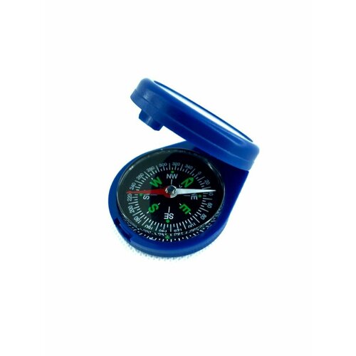 фото Компас складной, синий / компас магнитный / компас дорожный, туристический atlanfa