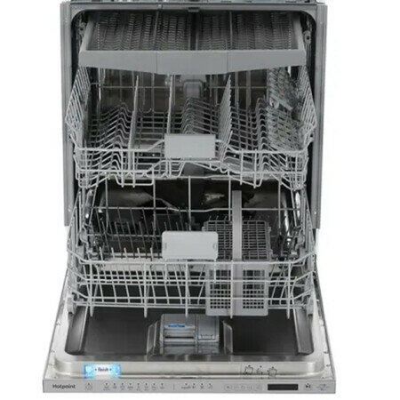Встраиваемая посудомоечная машина HOTPOINT HI 5D84 DW, полноразмерная, ширина 59.8см, полновстраиваемая, загрузка 15 комплектов, белый — фото 7