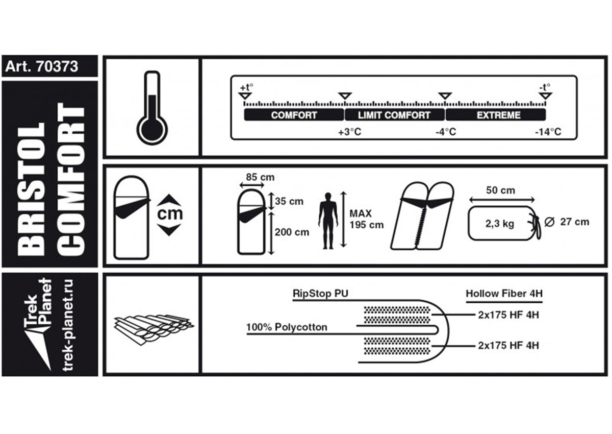 Спальный мешок Trek Planet - фото №17