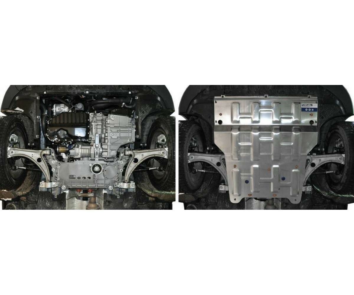 Защита картера и КПП Rival AUDI Q3 2011-..., алюминий 4 мм - фото №16
