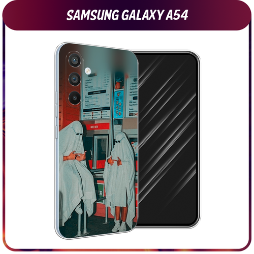 Силиконовый чехол на Samsung Galaxy A54 5G / Самсунг A54 Chillin Killin силиконовый чехол девушка с кофе на samsung galaxy a54 самсунг галакси a54