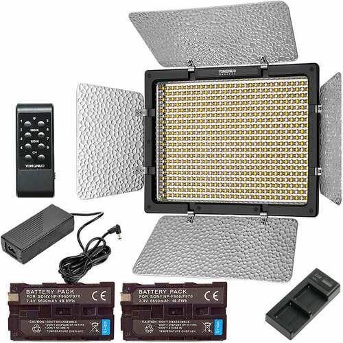 Видеосвет Yongnuo YN-600 L II LED 3200-5500K KIT7 2АккумЗУА 2400000₽