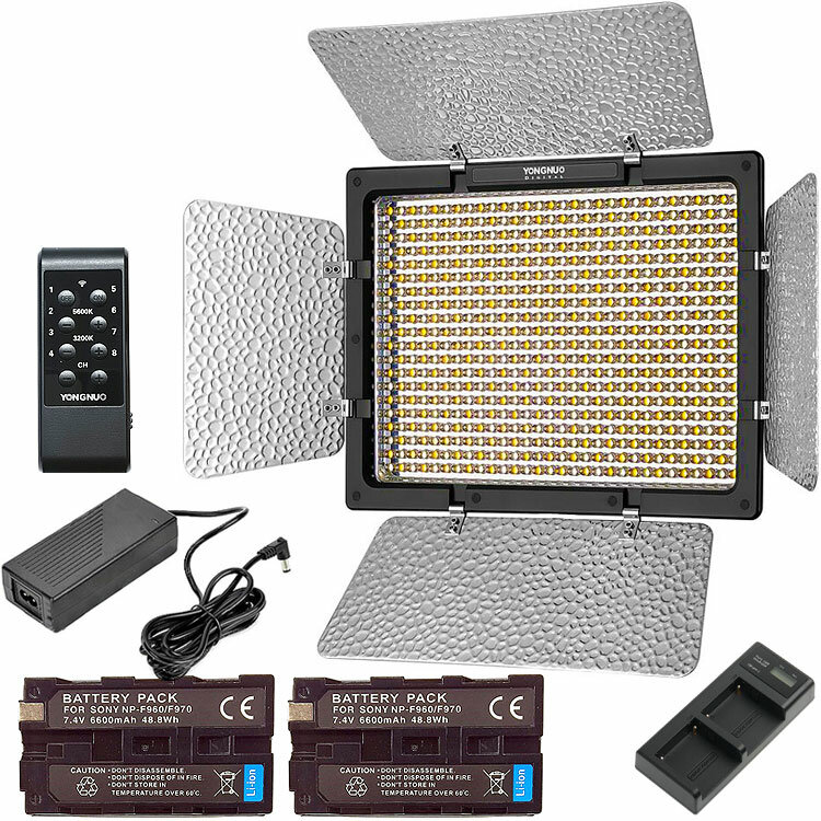 Видеосвет Yongnuo YN-600 L II LED (3200-5500K) KIT7 +2Аккум+ЗУ+А