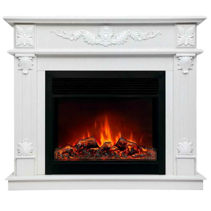 Камин RealFlame Philadelphia 255/26 WT с очагом Moonblaze Deluxe Black