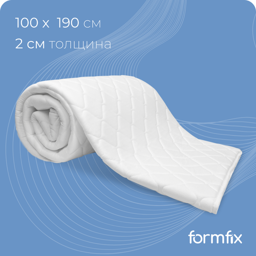 Топпер-наматрасник ФормФикс 100х190 см, Анатомическая подложка-топпер, Беспружинный