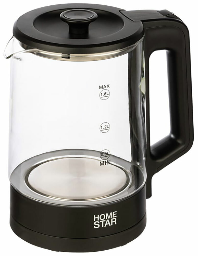 Чайник электрический Homestar HS-1008, 1.8 л, черный