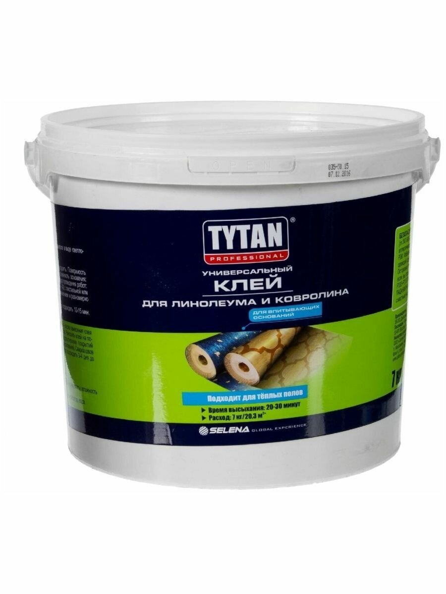 фото Клей для линолеума и ковролина 7 кг TYTAN Professional