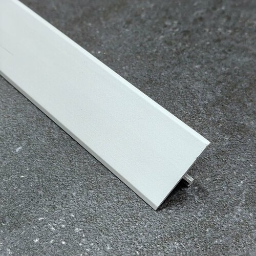 Профиль Т-образный алюминиевый анодированный (порожек) для плитки 26мм 2,7м Серебро матовое