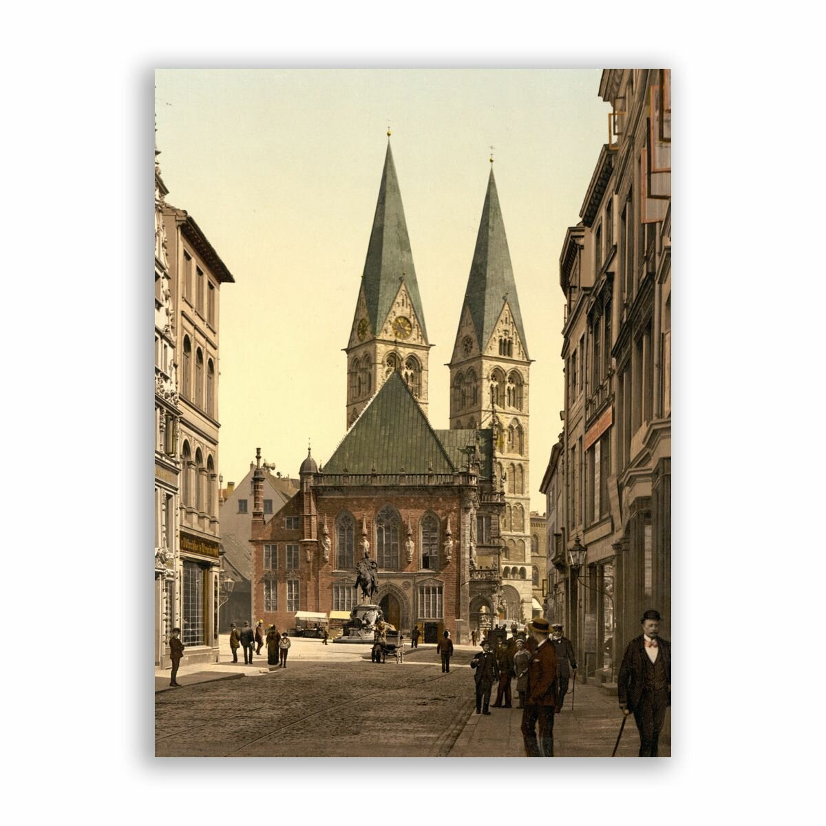 Постер, плакат на бумаге / Emperor Williams Place, Bremen, Germany / Размер 30 x 40 см