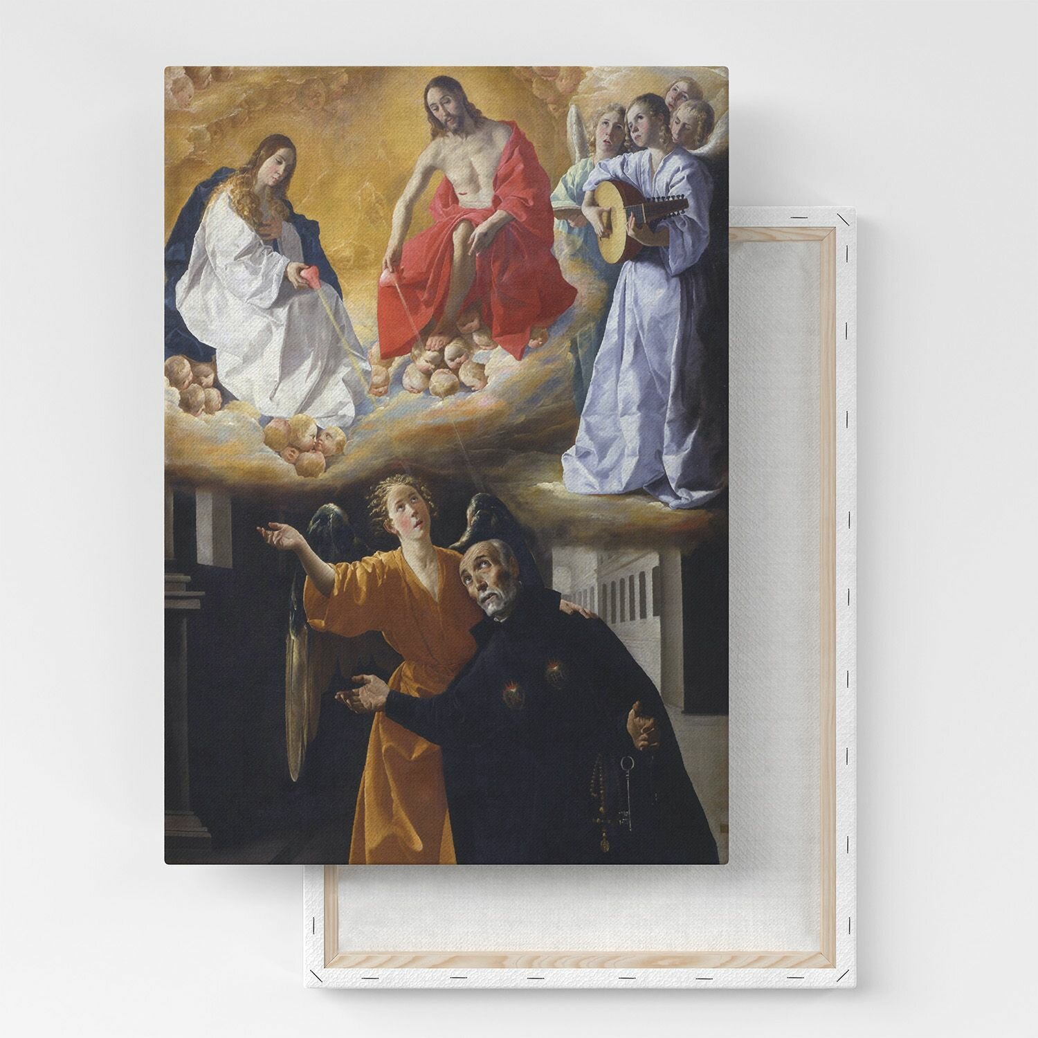 Картина на холсте, репродукция / Франсиско де Сурбаран - Vision del Beato Alonso / Размер 60 x 80 см