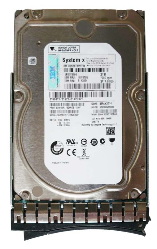 Жесткий диск 2TB IBM 81Y9794 / 81Y9795 / 81Y3864