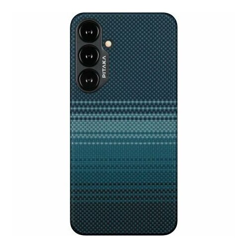 Чехол PITAKA Fusion Weaving MagEZ Case 4 для Samsung S24, принт восход луны (Moonrise) беспроводное зарядное устройство pitaka magez slider съёмный power bank sl1001