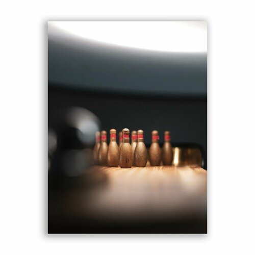 Постер, плакат на бумаге / Боулинг / Размер 40 x 53 см