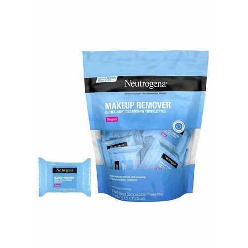 Neutrogena, Салфетки для снятия макияжа - 20 шт вкладыши для снятия макияжа многоразовые хлопковые прокладки ластик для макияжа полотенце для лица из микрофибры очищающие салфетки для