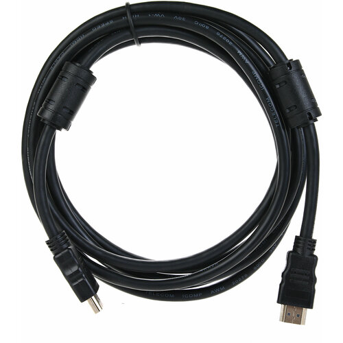 Кабель HDMI-19M --- HDMI-19M ver 2.0+3D/Ethernet,2 фильтра 3m Telecom VCOM Telecom HDMI (m) - HDMI (m) 3м (TCG200F-3M) кабель hdmi 19m hdmi 19m ver 2 0 4k 60hz 2m 2f telecom pro vcom hdmi m hdmi m 2м tcg220f 2m