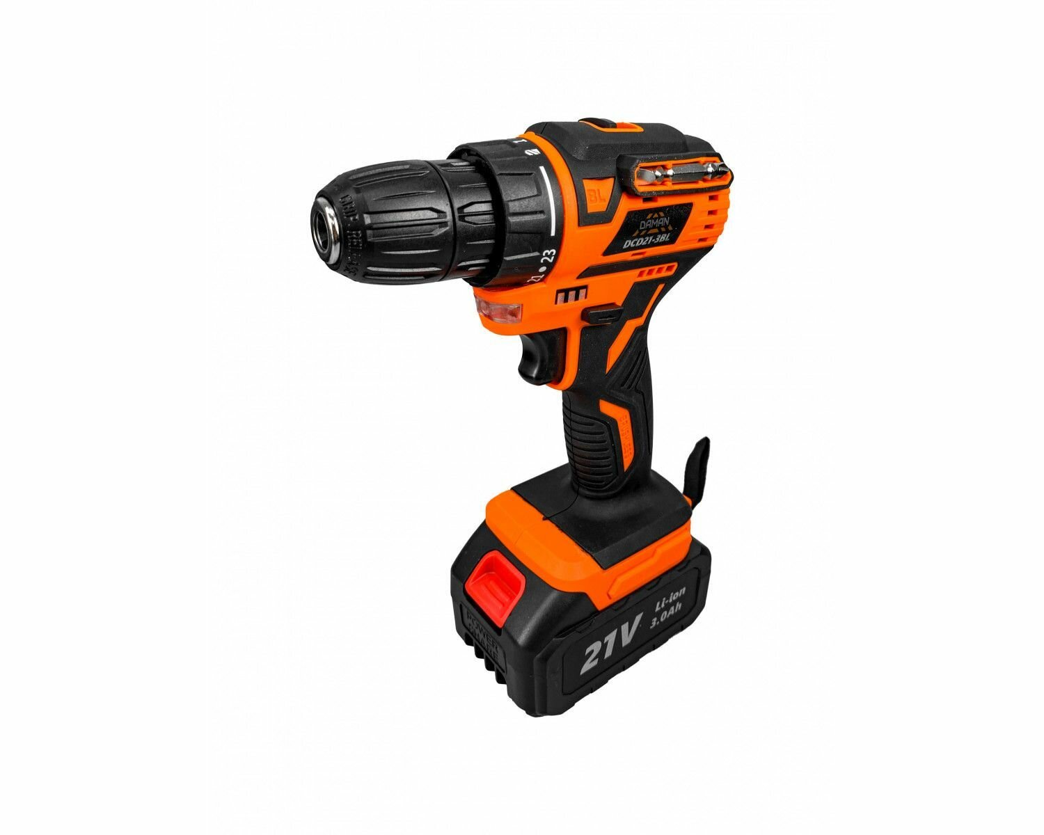 фото Дрель аккумуляторная DCD21-3BL DAMAN (21В, Li-on,2 АКБ, 3Ач,2ск,45 Н-м, быстрозажимной патрон) / шуруповерт