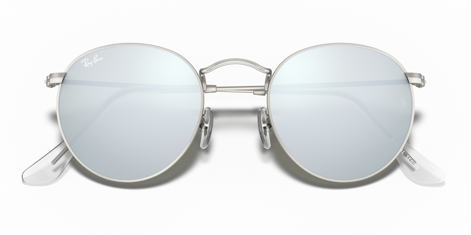 фото Солнцезащитные очки Ray-Ban Round Metal серебряный , Размер 50mm