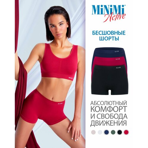 фото Трусы minimi, 3 шт., размер 46/48 (m/l), красный, черный, синий