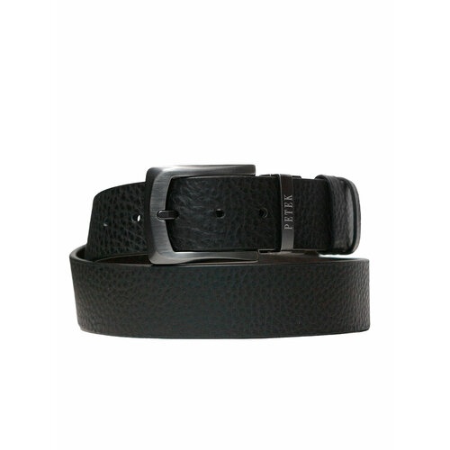 фото Ремень petek 1855, размер 115, коричневый, черный