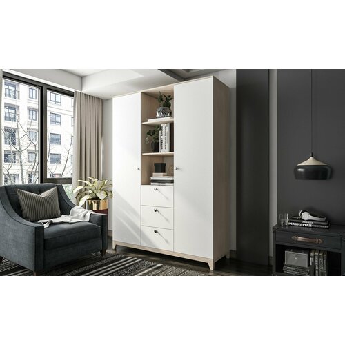 Шкаф Комфорт Хелен 45 БелыйЛамарти кремона шампань 46726₽