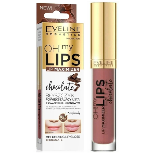 Eveline Cosmetics Блеск для губ Oh! My lips lip maximizer, шоколад