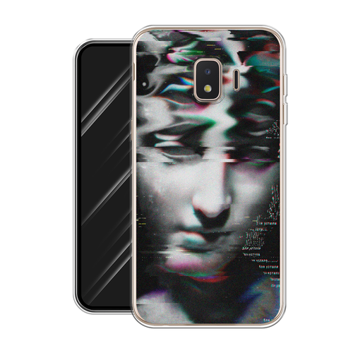 Силиконовый чехол на Samsung Galaxy J2 Core (2020) / Самсунг Галакси J2 Core (2020) Glitch Art силиконовый чехол на samsung galaxy j2 core 2018 2020 самсунг галакси j2 core 2020 карты король и королевы