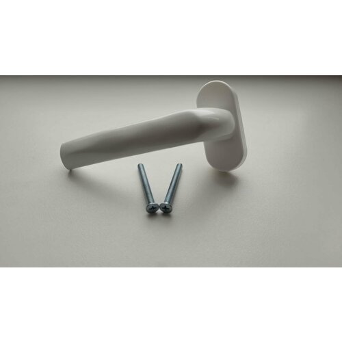 Ручка Delta для окон ПВХ со штифтом 37мм оконная ручка для пластиковых окон и балконных дверей белая металл