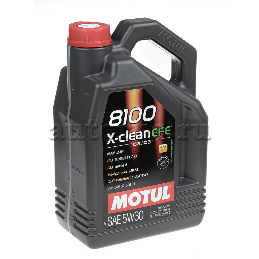 Масло моторное Motul 8100 X-clean EFE 5W-30 синтетическое 4 л MOTUL 111861