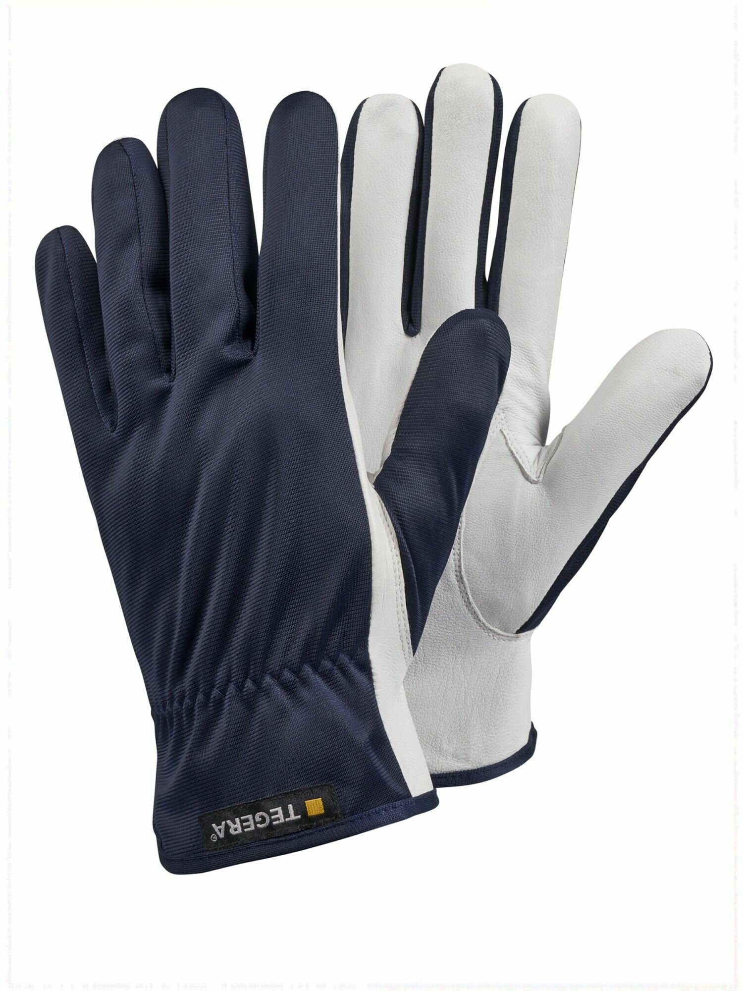 фото Перчатки TEGERA 124 без подкладки, лицевая козья кожа, нейлон, размер 10