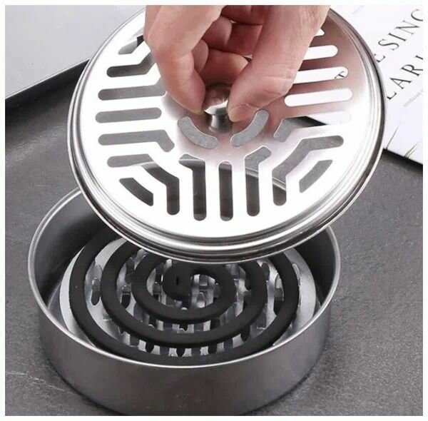 фото Держатель для спирали от комаров/Катушка для благовоний с подставкой