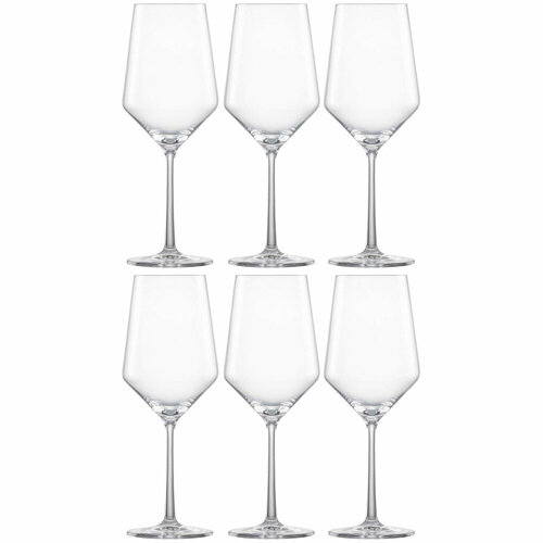 Набор из 6-ти хрустальных бокалов для красного вина Cabernet Belfesta, 540 мл, прозрачный, серия Zwiesel Glas Pure, Schott Zwiesel (Zwiesel Glas), 112413