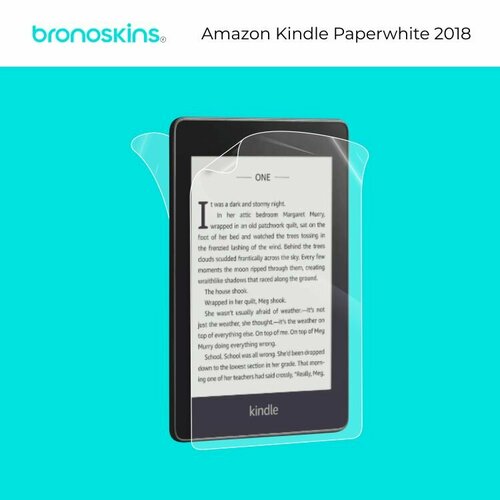 Глянцевая, Защитная пленка на электронную книгу Amazon Kindle Paperwhite 2018 типографика и вёрстка подарочный сертификат на электронную книгу