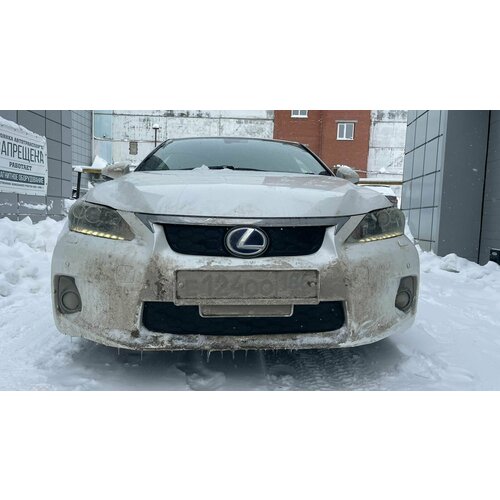 Утеплитель радиатора и бампера для Lexus CT 200 2010 -2014 I (Комплект 2 детали)