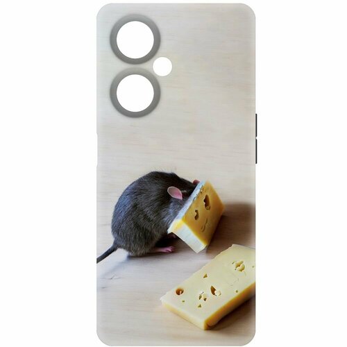 Чехол-накладка Krutoff Soft Case Мышь и сыр для OnePlus Nord CE 3 Lite черный чехол накладка krutoff soft case мышь и сыр для honor 90 lite черный