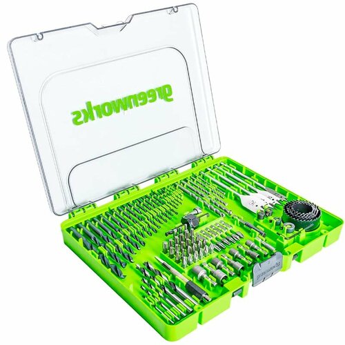 Набор сверл бит и коронок в кейсе Greenworks 2944607 90 шт 4490₽