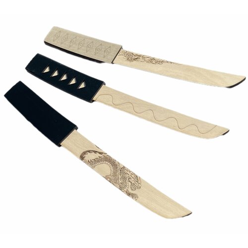 Игрушки для мальчиков Ножики деревянные танто