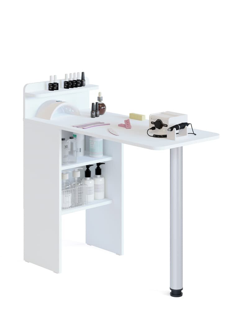 фото СП-19 Стол маникюрный складной (31-100х45х92) (ЛДСП белая)