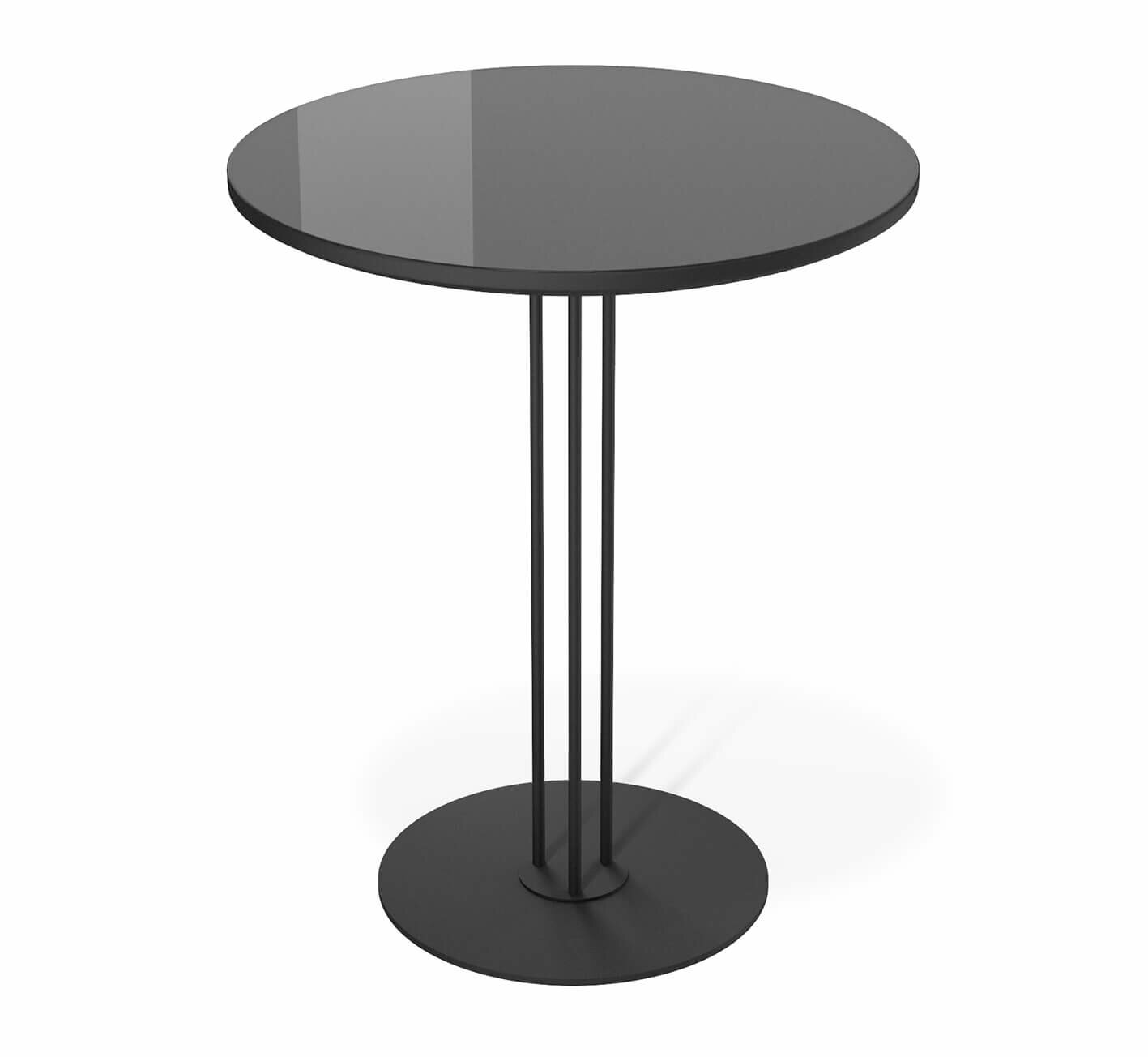 фото Столик журнальный Sheffilton SHT-CT54/H43 черный/черный муар