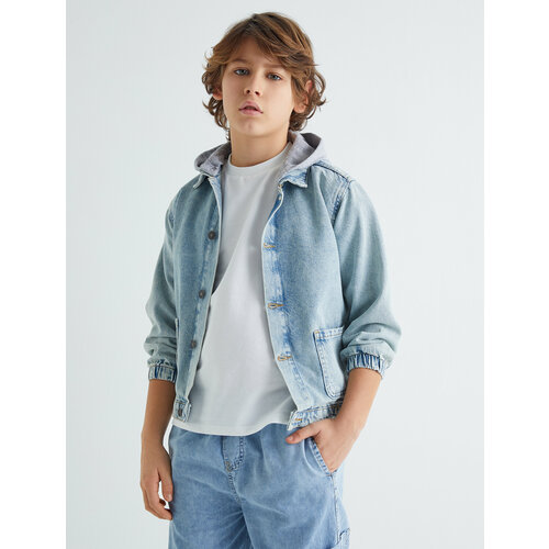 фото Бомбер koton, размер 6-7 лет, голубой