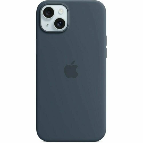 Чехол Apple iPhone 15 Plus MT123FE/A with MagSafe синий чехол клип кейс apple silicone case with magsafe a2910 для apple iphone 14 баклажановый [mpt03zm a]