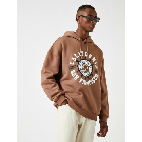 фото Худи koton, размер l, коричневый