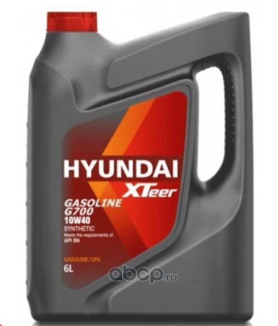 Масло моторное XTeer Gasoline G700 10W40 6L API SN SYNTHETIC HYUNDAI XTeer 1061014