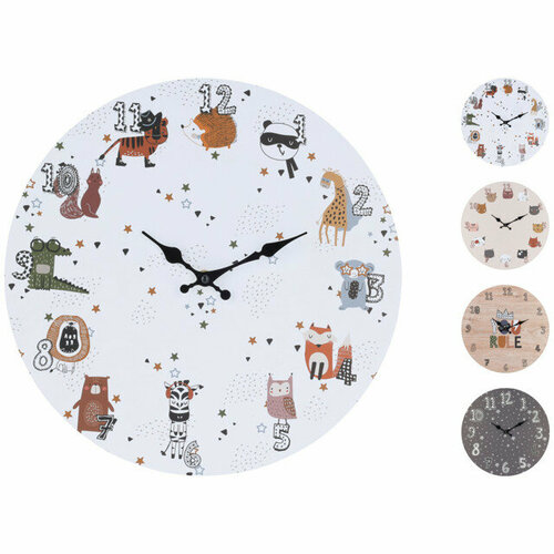 Часы настенные koopman детские d330мм в ассортименте мдф 3517₽