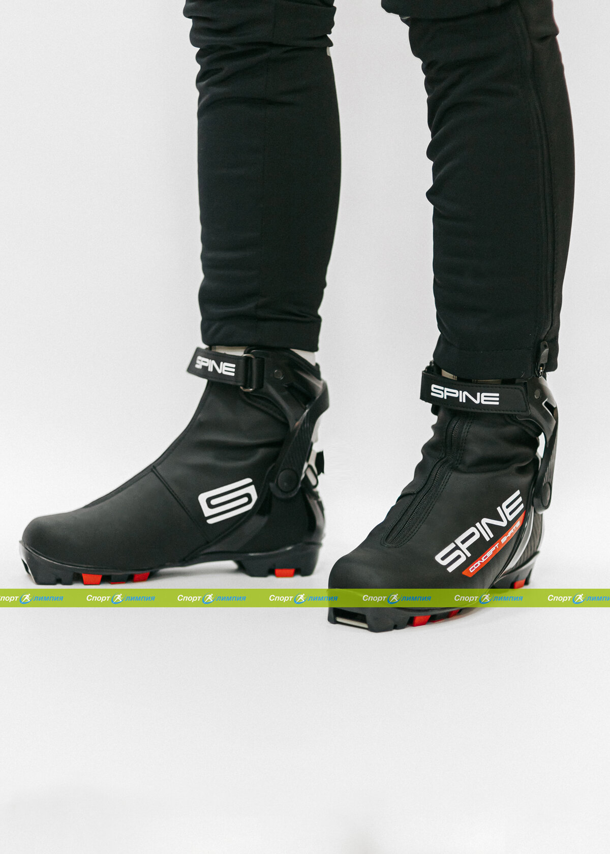 Ботинки лыжные NNN, коньковые, Spine, CONCEPT SKATE 296, black, (42 Eur)