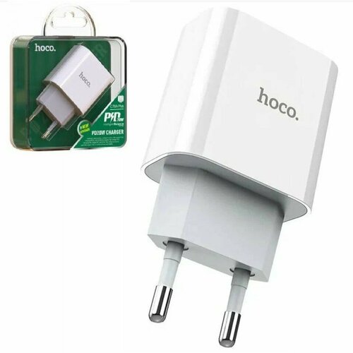 Сетевое зарядное устройство Hoco C76A Plus 20W, белый зарядное устройство hoco c76a plus white