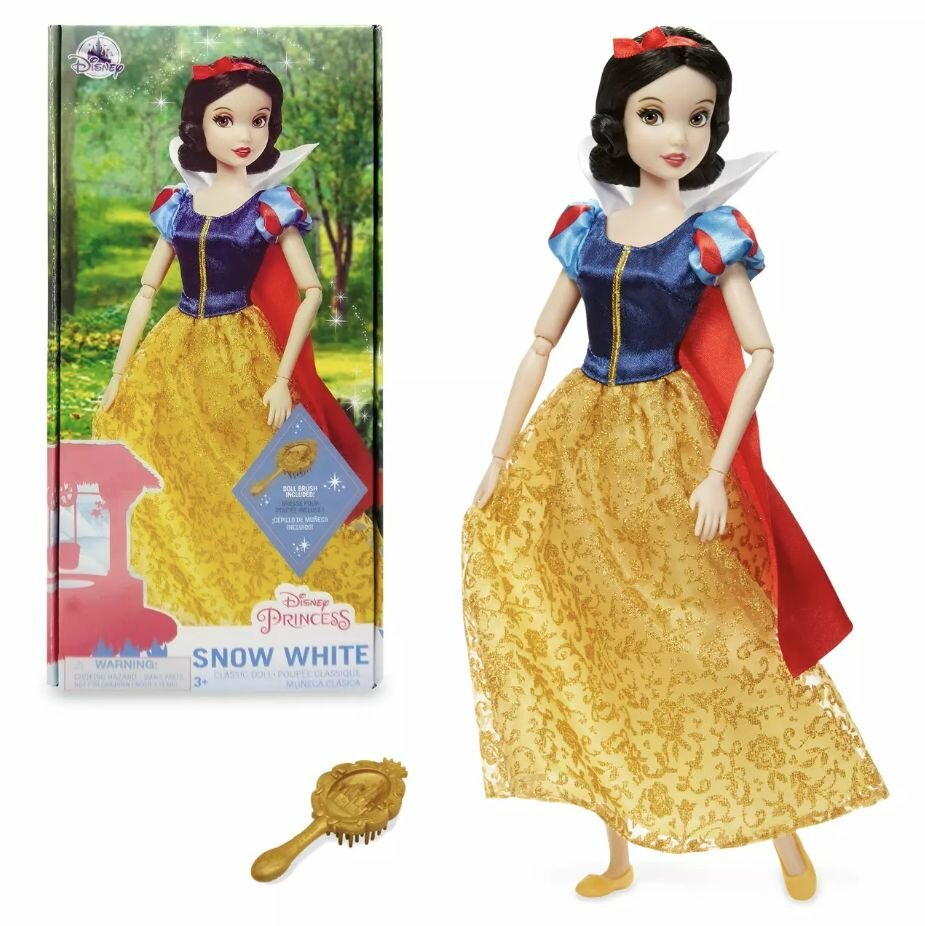 Кукла Белоснежка Дисней классическая с расческой в картонной коробке (Snow White Classic Doll Disney)