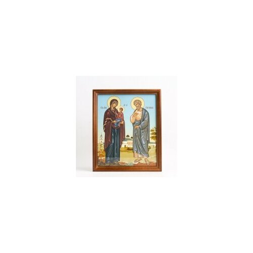 Икона в дер. рамке №1 18*24 фото ламинир. Иоаким и Анна #83758 праведные иоаким и анна икона в рамке 20 23 5 см